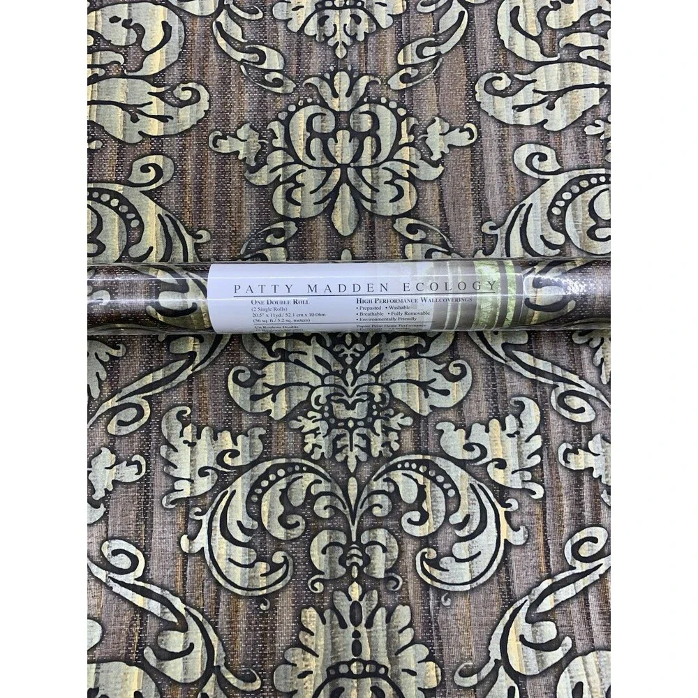 Patty Madden Fleur-De-lis Easy Walls Wallpaper SEN185814, 20.5 X 11yds